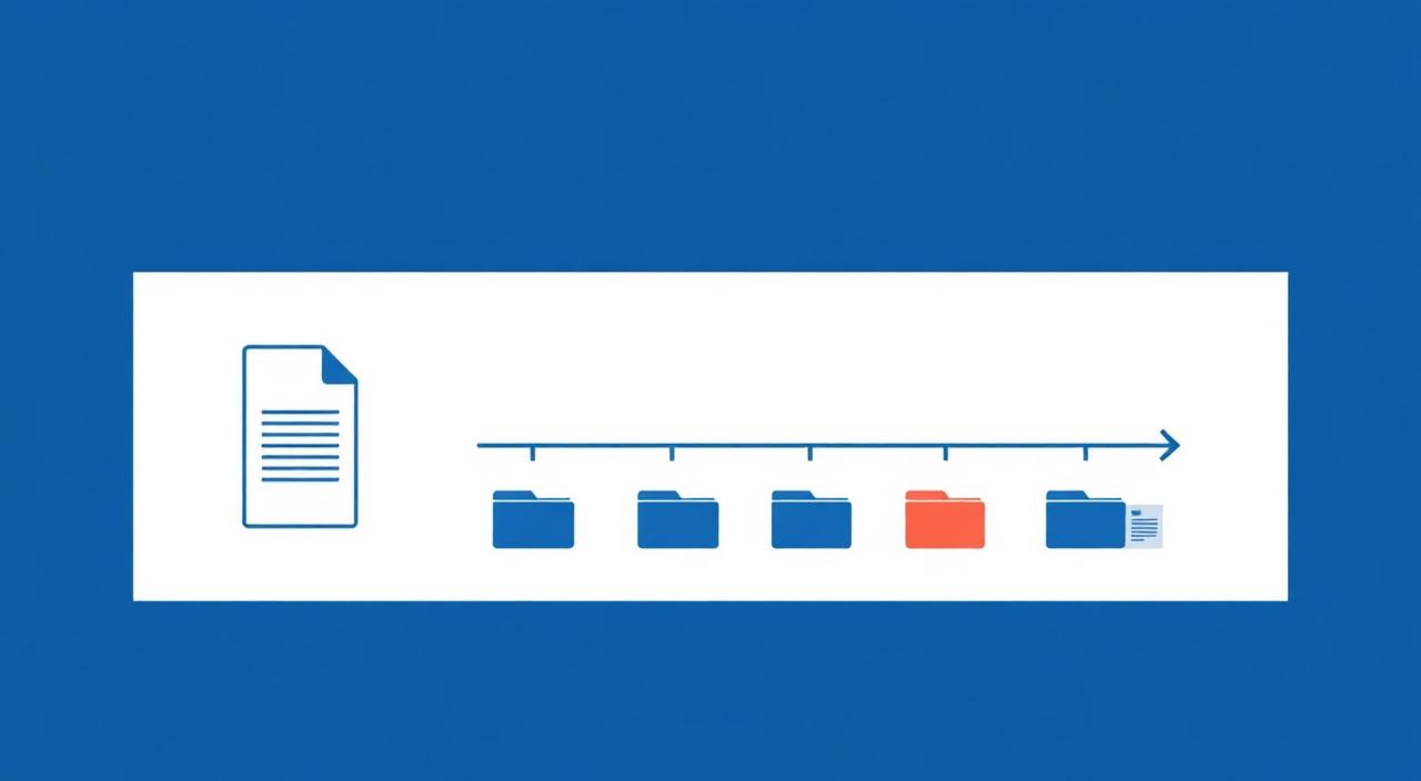 Article icon connected to a breadcrumb trail of nested pages
